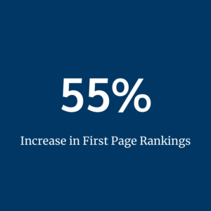 55% page ranking increase